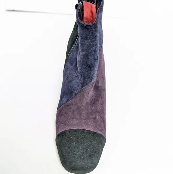 Paolo Linea suede 3 tone ankle boots - Picture 9 of 16